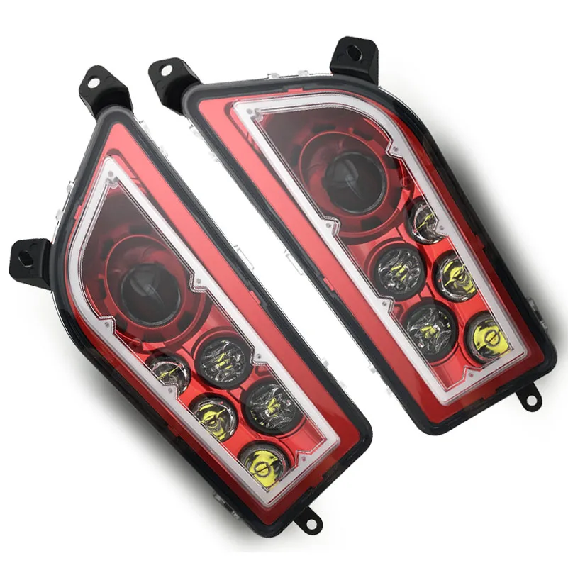 

High Quality ATV UTV LED Headlight Assembly for Polaris RZR 900 XP 1000 2016 TURBO with Angel Eye LED Replacement Headlight Kit