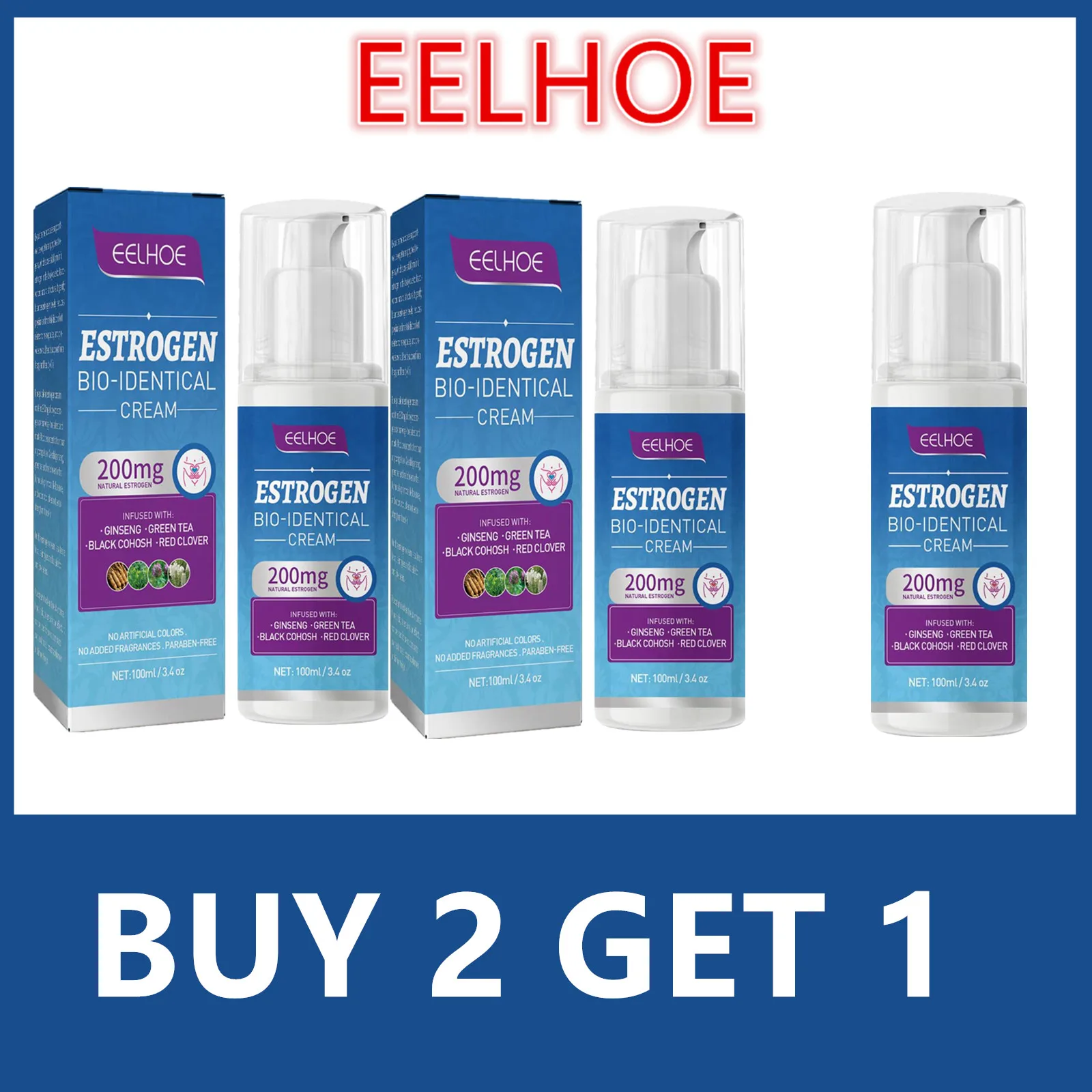 Estrogen Relief Cream 100ml for Women Menopause Health Body Care
