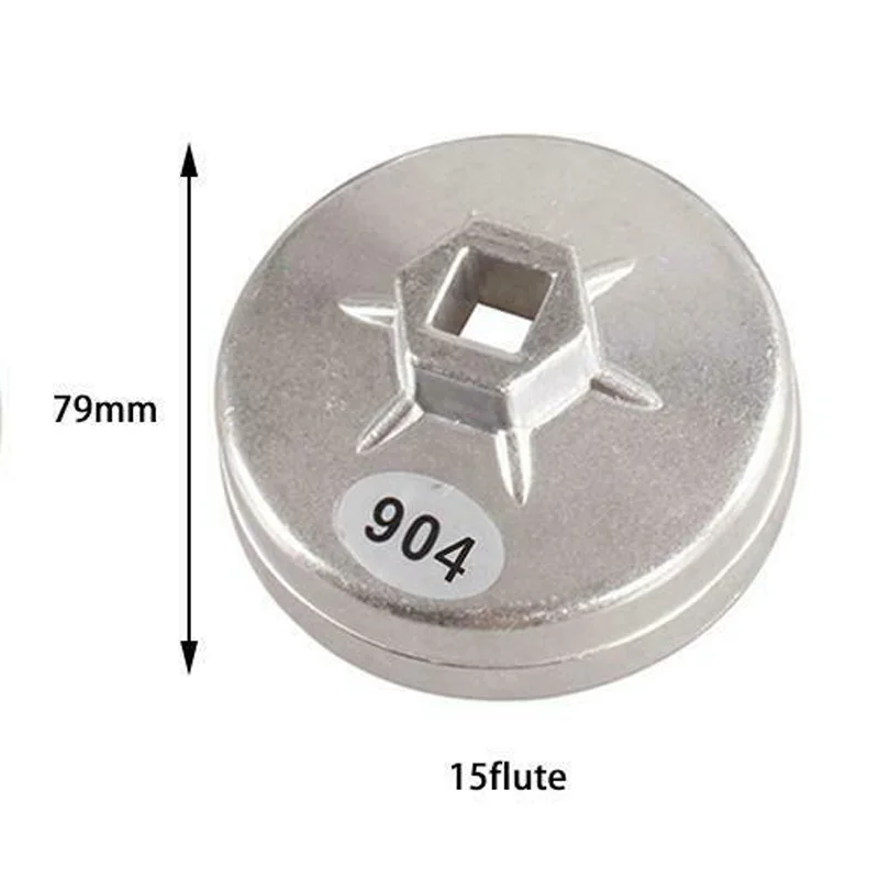 

Wrench Auto Tool Square Drive 15 Flutes 79mm For Hyundai End Cap Oil Filter Wrench Auto Hand Tools Remover Tool