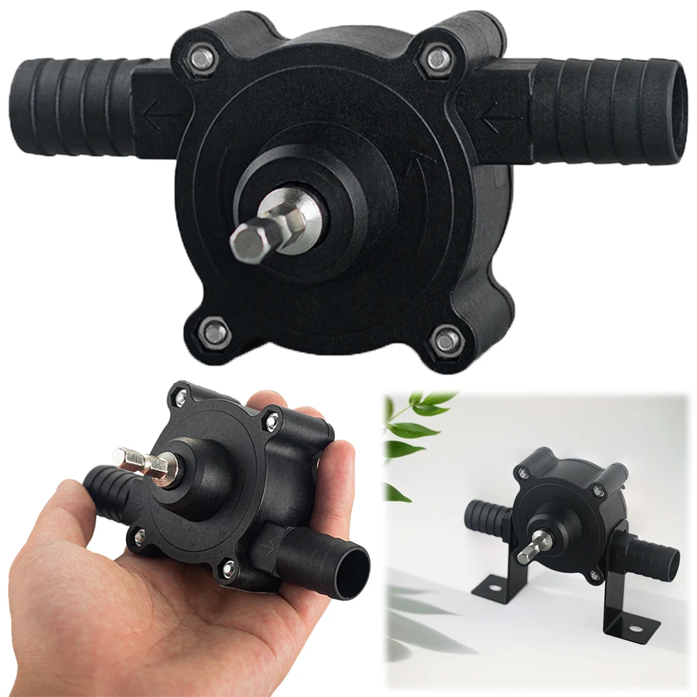 Electric Drill Pump Portable Mini Hand Liquid Transfer Pump Self-priming DC Pumping Machine Home Garden Outdoor Tool