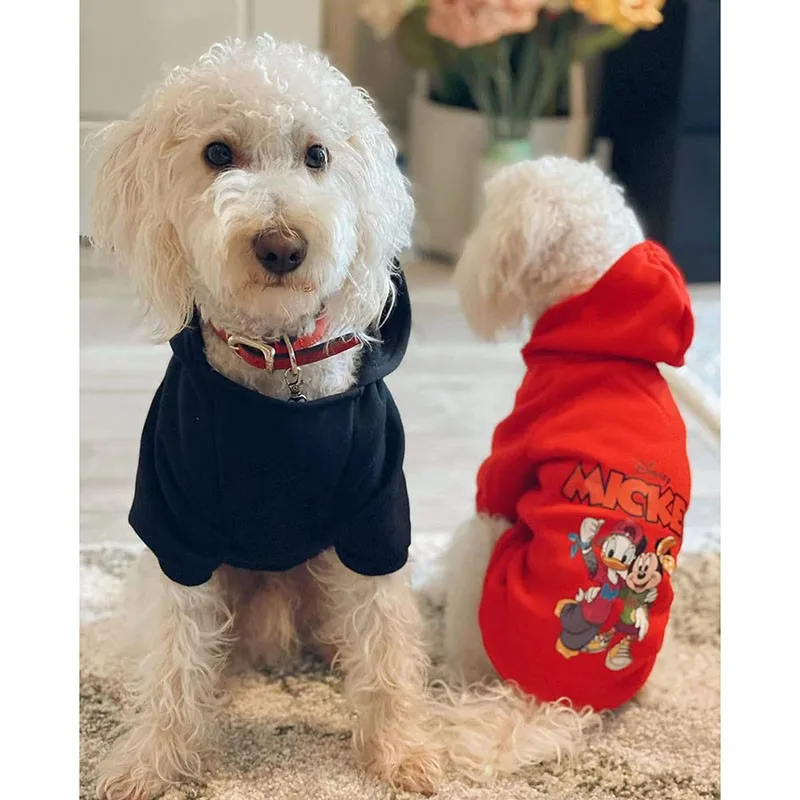 Disney Pet Dog Clothes Mickey Minnie Hoodies For Small Medium Dogs Sweatshirt pet clothes