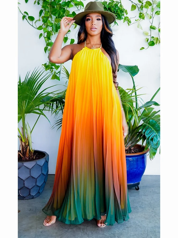 Wmstar Dresses for Women's Clothing Sleeveless Solid Maxi Party Long Dress New in Summer Holiday Wholesale Dropshipping 2024