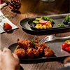 Snow Sand 304 Stainless Steel Storage Trays Snack Plates Retro Steak Barbecue Tableware Plate Cutlery Holder Decorative Dish 5