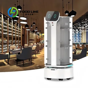 Robot cameriere umanoide ristorante personalizzato Robot intelligente per servizio e consegna cibo