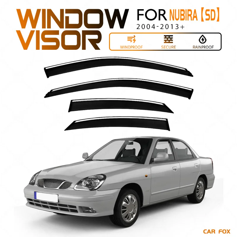 

For Daewoo Nubira 2004-2013+ Plastic Window Visor Vent Shades Sun Rain Deflector Guard For Daewoo Nubira 2004-2013+