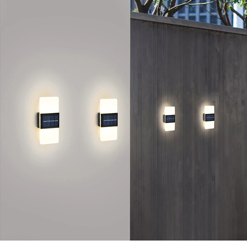 Solar Wall Light LED Waterproof Outdoor Garden Decoration Solar Light Wall Stair Aisle Yard Luminous Washer