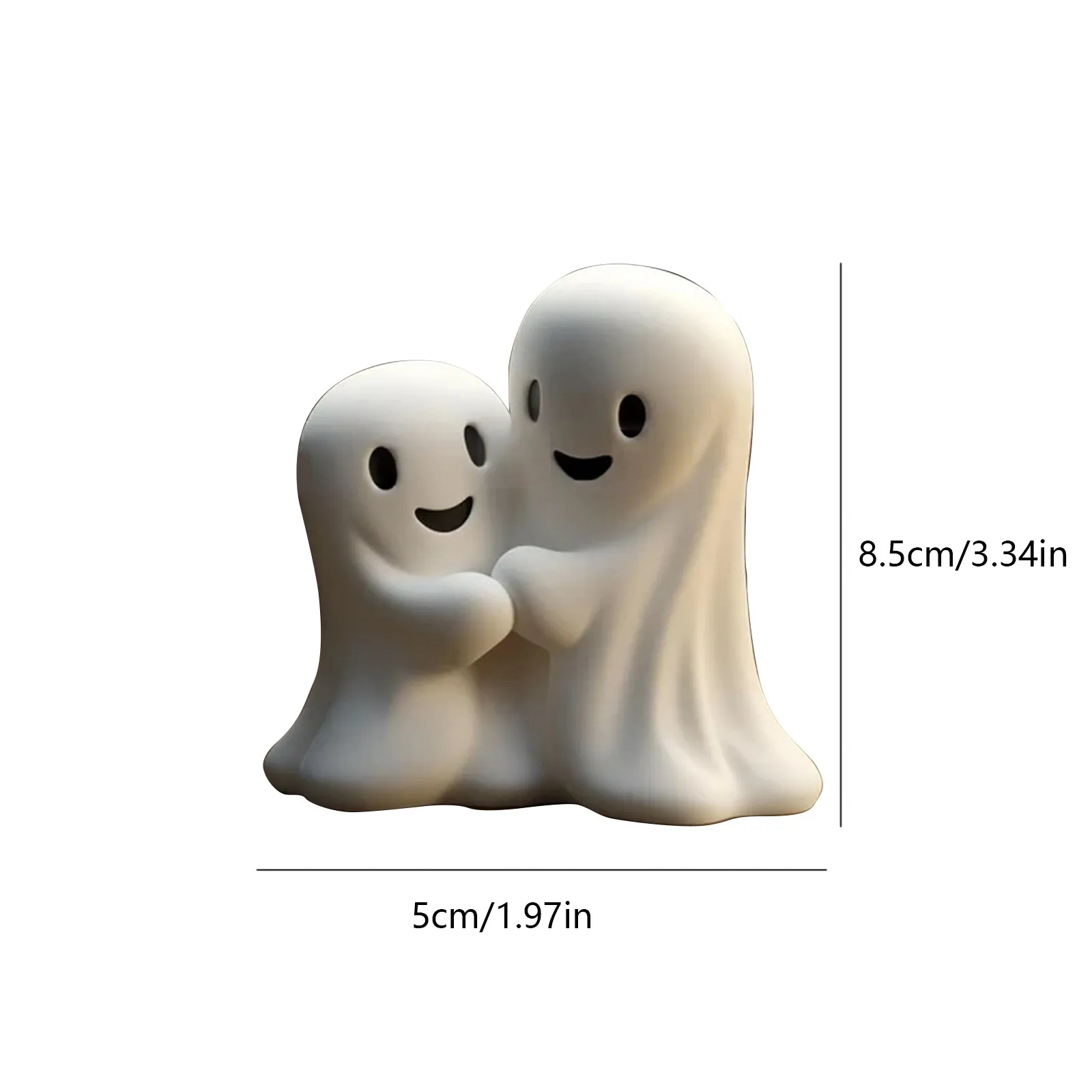Halloween Resin Ghost Miniature Ornaments Desktop Decorations_voghion.com