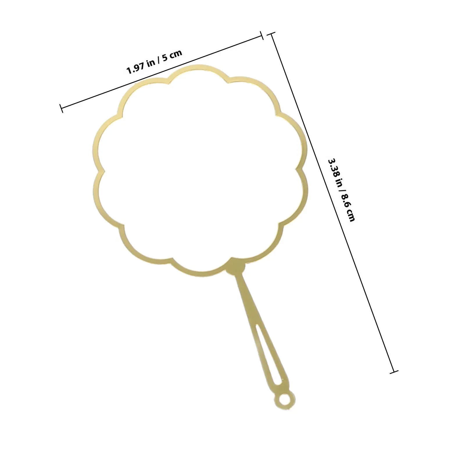 4Pcs 중공 금속 북마크 팬 모양의 북마크 프레임 여성 독자를위한 DIY 세트 장식 미적 책