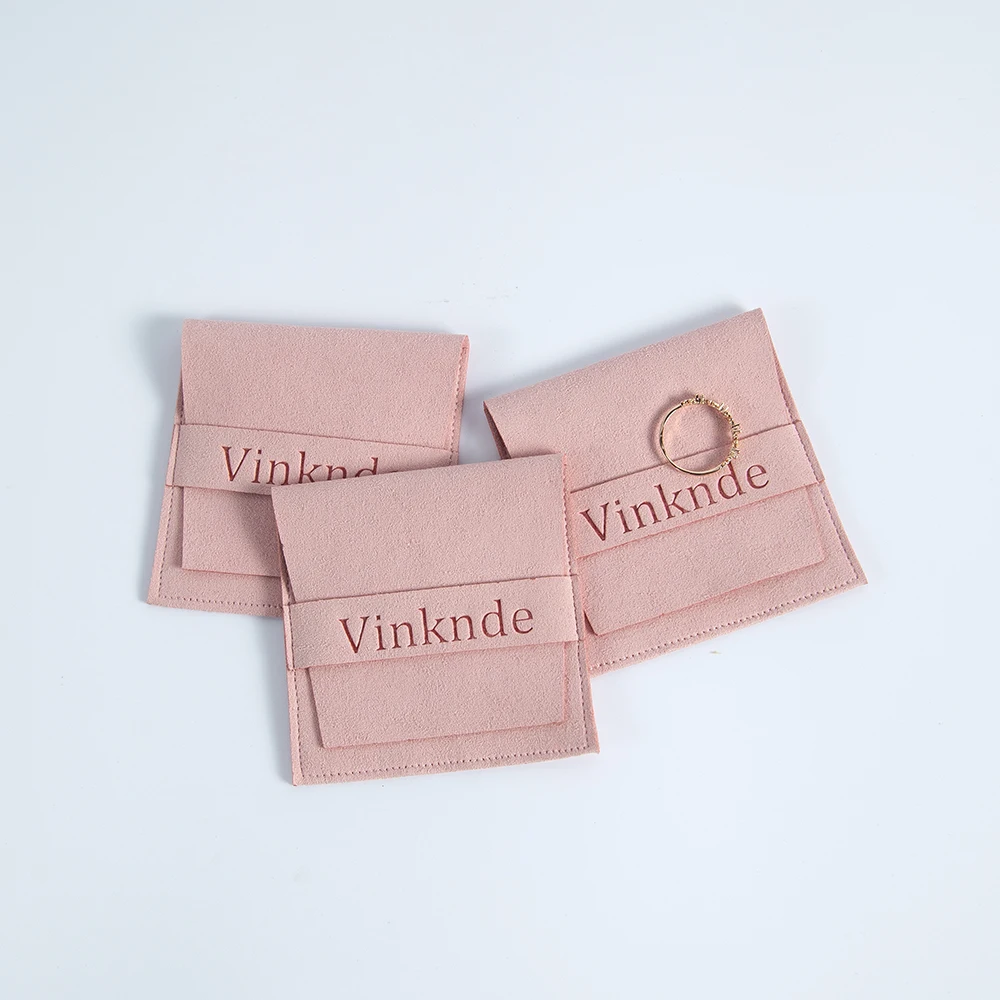 100 Stück individuelles Logo, rosa Mikrofaser-Umschlag, Schmuck, Geschenktüte, kleine Unternehmen, Hochzeitsgeschenke für Gäste, große Süßigkeiten-Goodie-Beutel – Detail 7