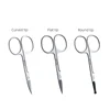 Heallor Mini Stainless Steel Portable Curved Mustache Eyebrow Nose Ear Hair Remover Scissor Trimmer Safety Tips Nail Cuticle Cut 2