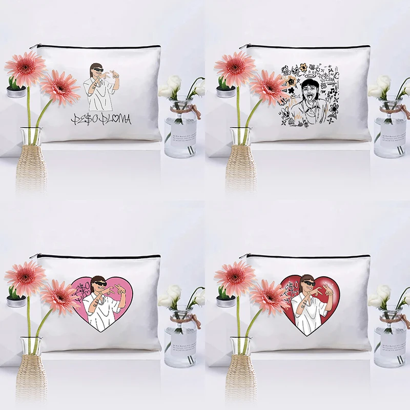 

Pluma Print Zipper Cosmetic Pouch Pluma Merch Gift for Fans Foldable Cosmetic Organizer Travel Lipstick Bag Gift for Music Lover