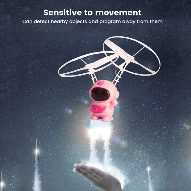 Space Flight Flying Helicopter USB Charging Flying Explorer Toys Aircraft LED Light Flying Suspension Induction Helicopter 2