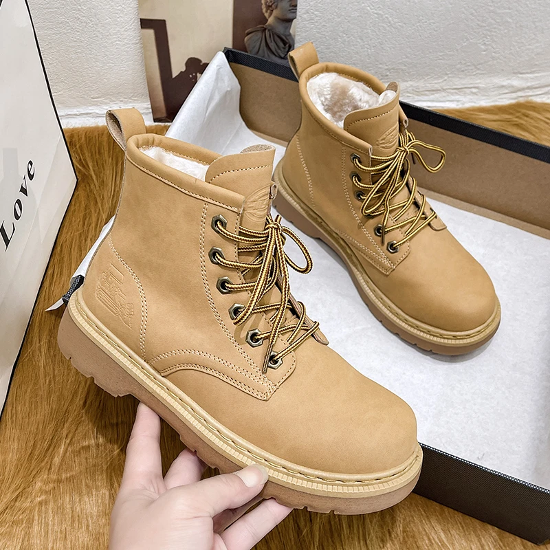 

Новинка 2022, женские теплые кожаные ботильоны на толстой подошве с ремешком, утепленные женские ботинки челси, модные женские ботинки, черные ботинки