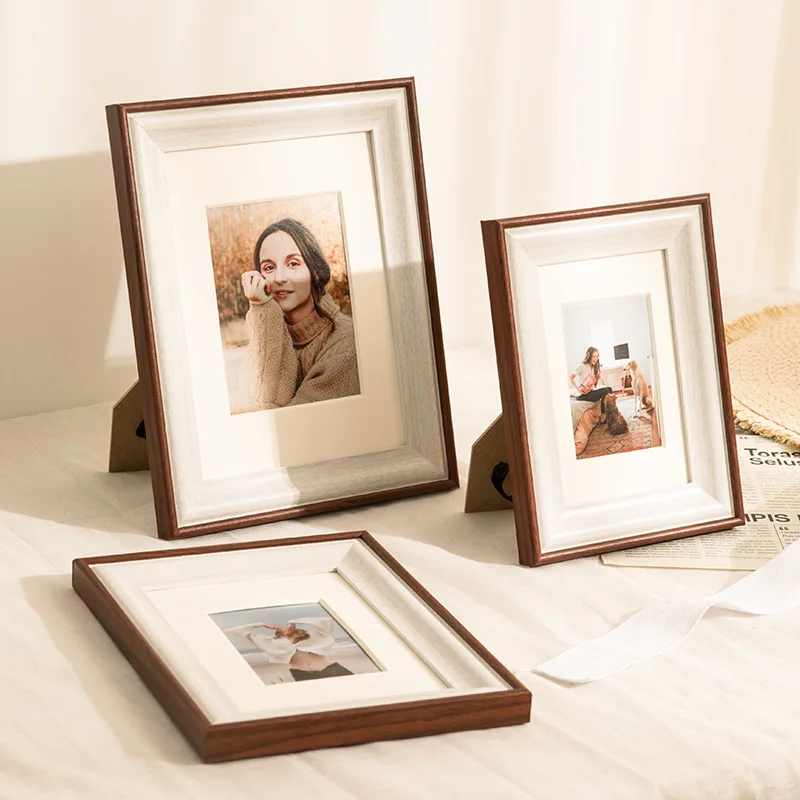 

Nordic Ins Style Creative Photo Frame Table Horizontal and Vertical 6 7 8 10 Inch Wedding Photo Hanging Wall Wholesale