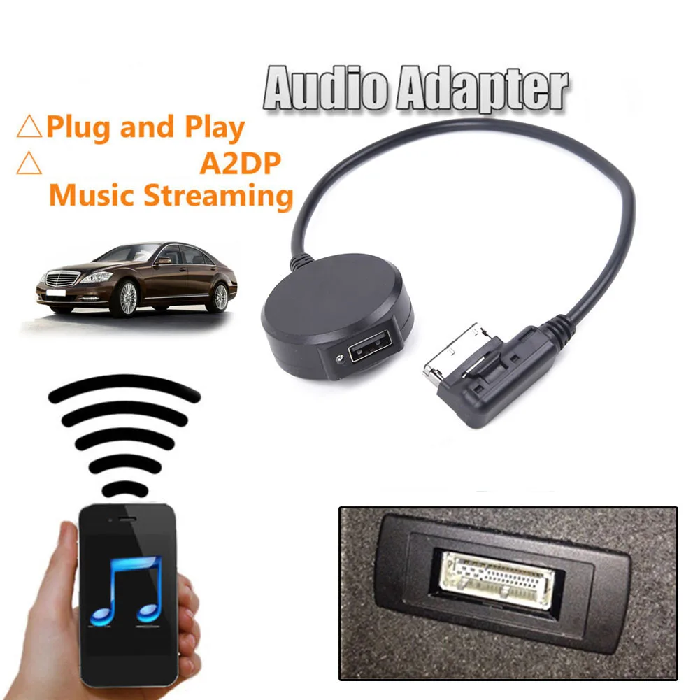 

Car Interface Wireless Audio Adaptor Transmitter A2DP Music Streaming AUX Cable For Mercedes- Benz- MMI- Car Accessories