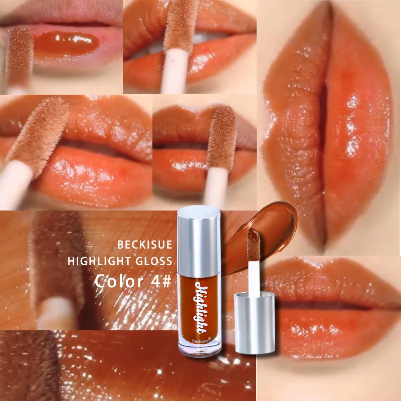 

Nude Cream Texture Thick Color Highlight Mirror Highlight Lip Lacquer Lip Gloss Water Light Toot