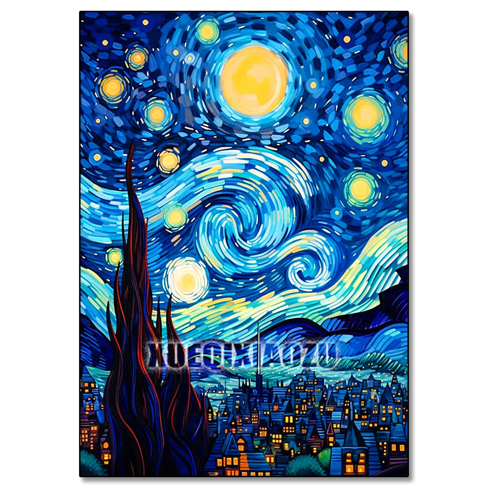 Instarry 5D Kit Diamond Painting: Scenario Boschivo 100x50 Cm, Diamanti Rotondi, Tela HD, Senza Cornice
