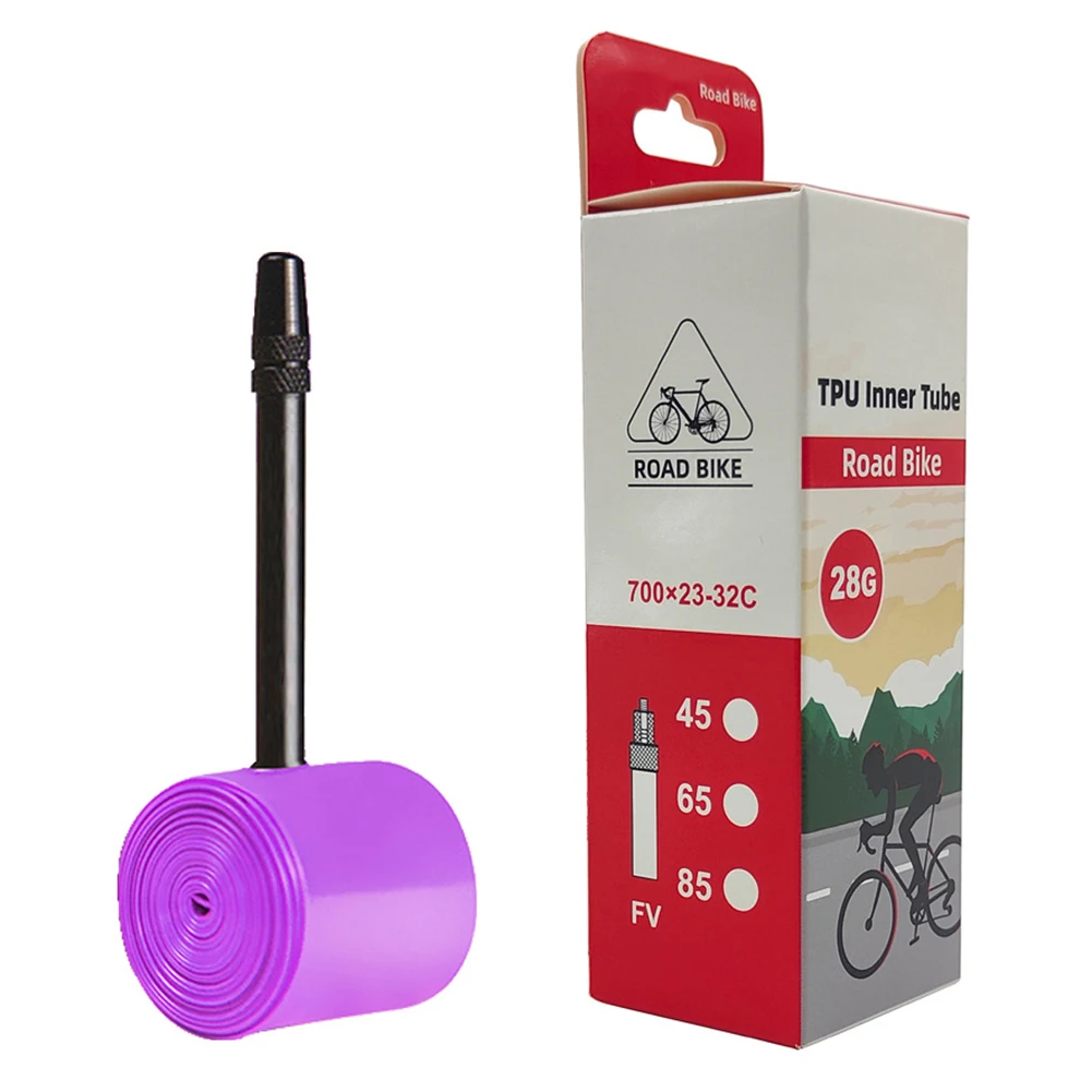 

Велосипедные трубки, дорожная внутренняя трубка, аксессуары, медная фотолампа, долговечные новые детали, фиолетовый стабильный ультралегкий дизайн