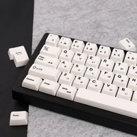 Minimalist white Japanese keycaps 151 keys MDA Profile PBT Keycaps For MX 60/84/98/108 Mechanical Keyboards - Image 3