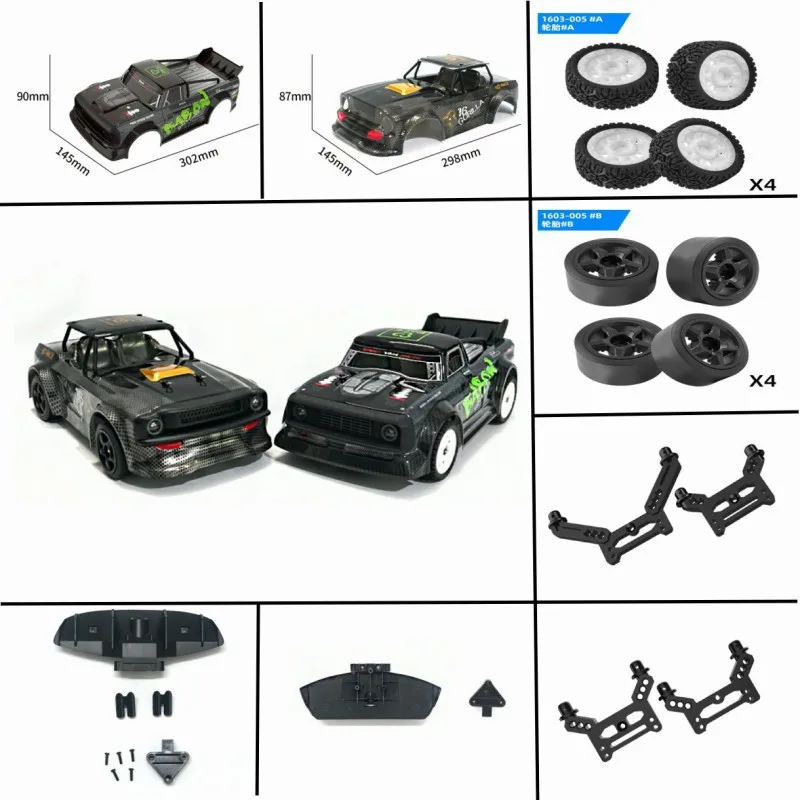 

Remote Control Vehicle Accessories 1/16 Drift Car SG-1603 Car Parts Shell Wheel Nut Shock Absorber Bracket Shock Absorber Part