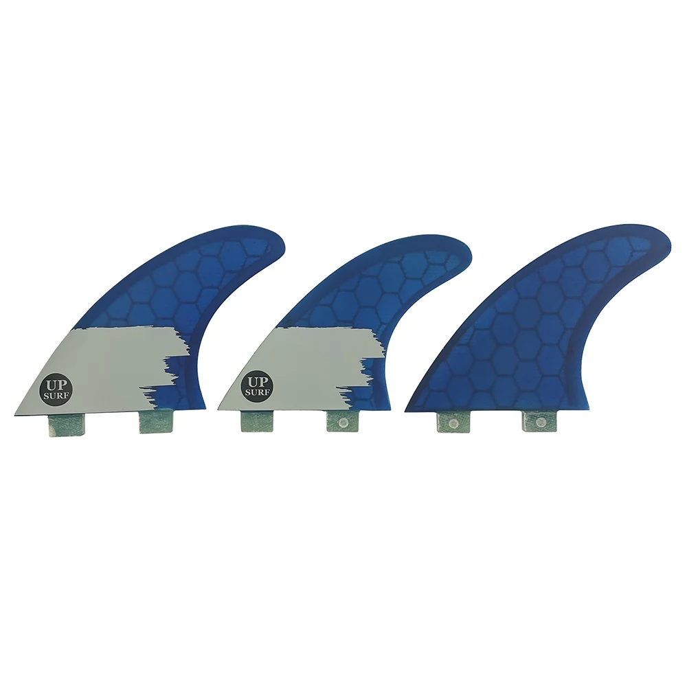 Surfboard Fin UPSURF FCS/FUTURE G3/AM2/GAM Tri Thruster 3pcs-Honeycomb Carbon & Fiberglass SUP Paddle Surfboard Fins Set
