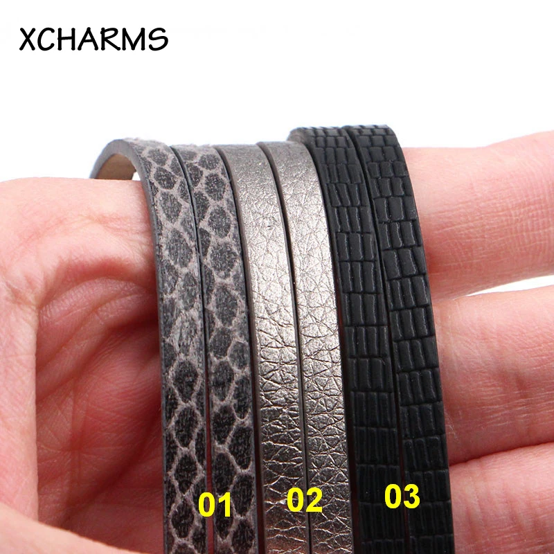 

5MM Flat Leopard Print PU Leather Cord/Leather Rope/Jewelry Findings Accessories/Fashion Jewelry Making/Bracelet Materials