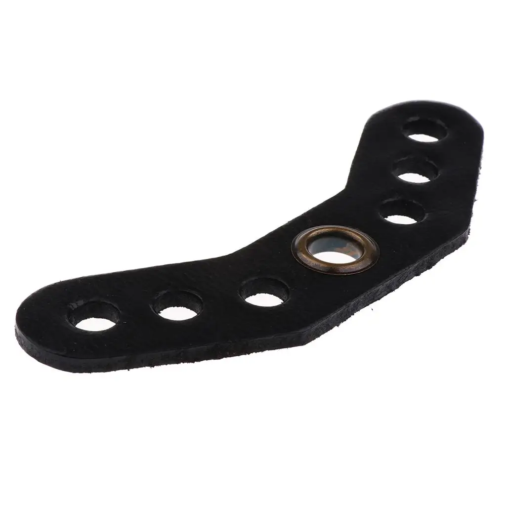 2-4pack Durable Archery Wrist Sling Leather Yoke Bracket Mount Rack Black