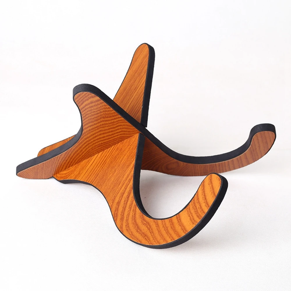 Description Picture 5 of item3 Styles Portable Instrument Part Accessories Vertical Ukulele Display Guitar Stand Rack Foldable Holder Musical Strings