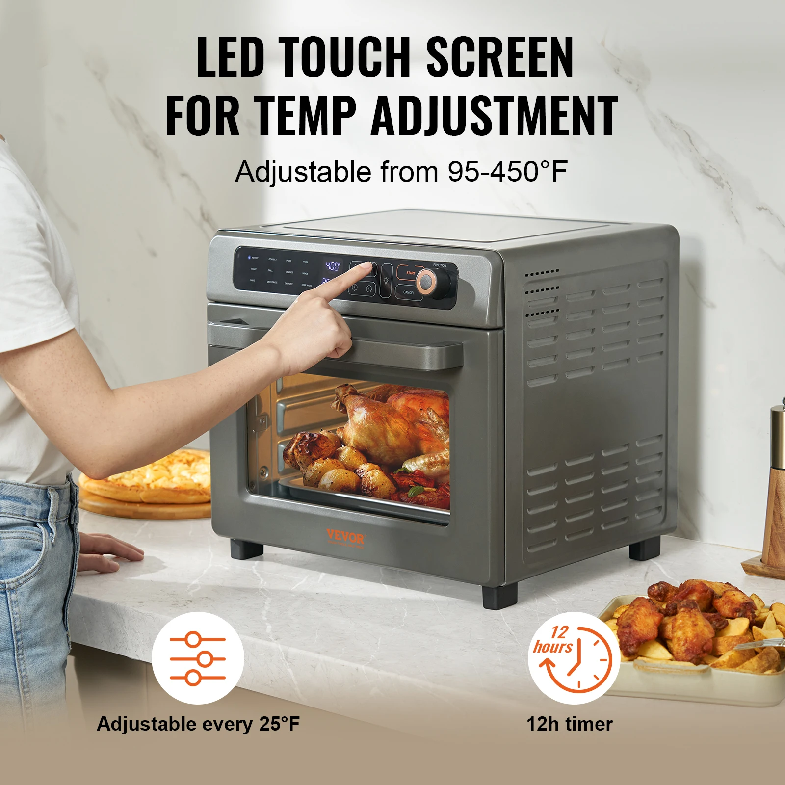 25L Air Fryer Toaster Oven Combo