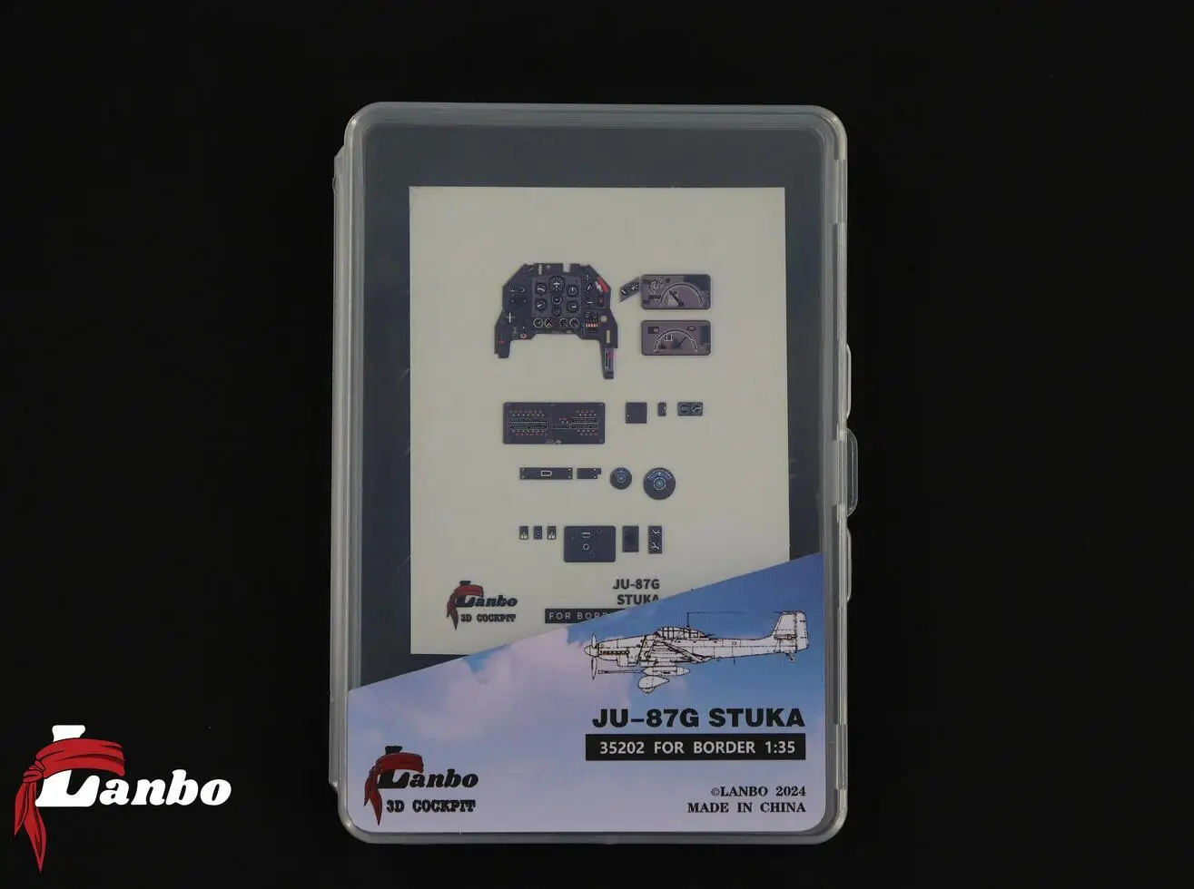 

Модель Lanbo, модель 35202, масштаб 1/35, JU-87G Stuka, цветная модель с 3D рисунком для каймы