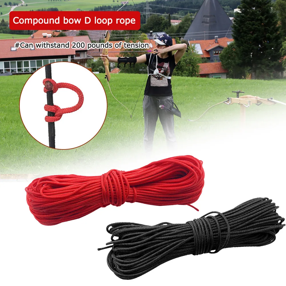 Compound Bow D Loop Release String Nocking D Ring Buckle Rope Compound Bow Release U Rope Aid 3m archery bow string thread archery bow