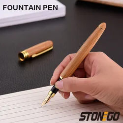 Luxury Wooden Fountain Pen - Elegant Signature and Writing Instrument (Fountain pen)