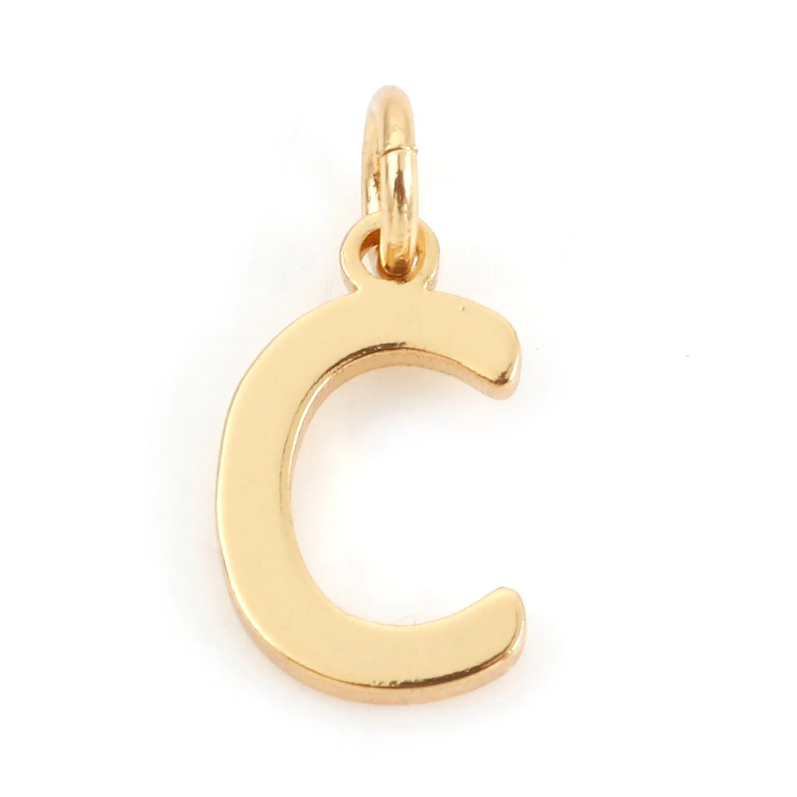 2 stücke Mini Messing Charms Gold Farbe Großbuchstaben Nachricht "A-Z" Anhänger Für Frauen Männer DIY Ohrringe Halskette schmuck Erkenntnisse – Detail 2
