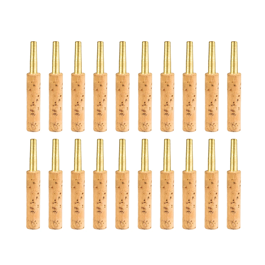 Look 20Pcs Advanced Oboe Reeds Staple Tubes Oboe Parts 47Mm W/Cork Wrapped Brass Tube Produttori Di Riparazione Fai Da Te Accessori Per Canne Oboe