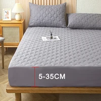 Waterproof Cotton Mattress Cover, Throw Fitted Sheet, Bed Replacement Protector, Single, Double, 140, 160, Muti Size Bed Sheets 4