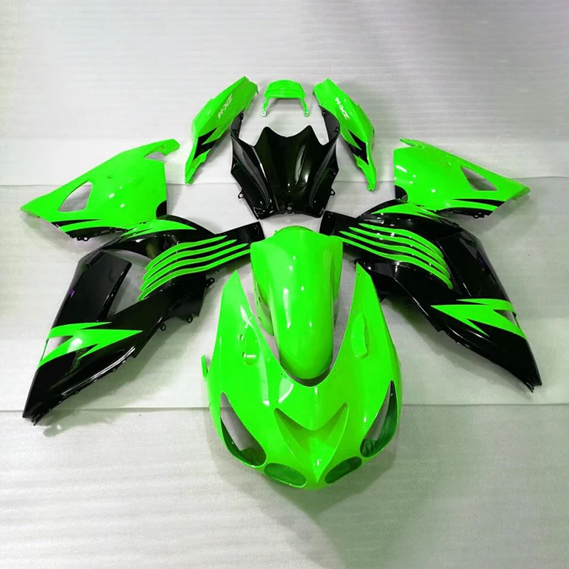 

Комплект обтекателей для KAWASAKI Ninja ZX14R 2006-2009 2011 полный комплект обтекателей из АБС-пластика ZX 14R 06 08-11 зеленые обтекатели