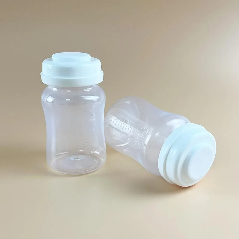 180ml Breast Milk Storage Bottle Wide Neck Infant Newborn Food Freezer Breast Milk Storage Bottle Compatible with Spectra