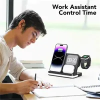 Multifunctional Wireless Charger Stand for iPhone 16 15 Samsung S23 Ultra Note Fold Galaxy Watch 5 Fast Charging Dock Station - Image 4