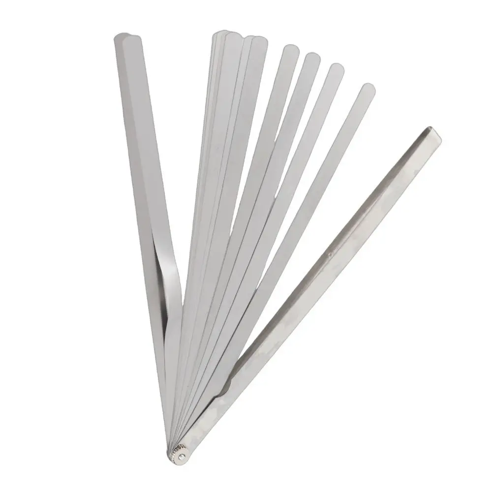 17 블레이드 메트릭 필러 게이지 ?   0.02-1.00mm ?   스테인리스 스틸 ?   간격 측정 도구 ?   12인치 길이 / 300mm ?   표시된 미터법