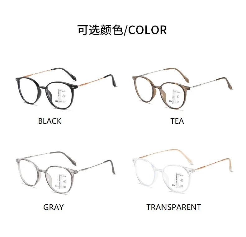 Auto-Adjusting Multifocal Reading Glasses with Clear Black Frames