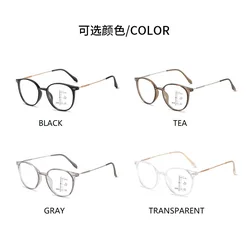 Auto - Adjusting Multifocal Reading Glasses with Clear Black Frames - +100 (4pcs Mixed Pack)