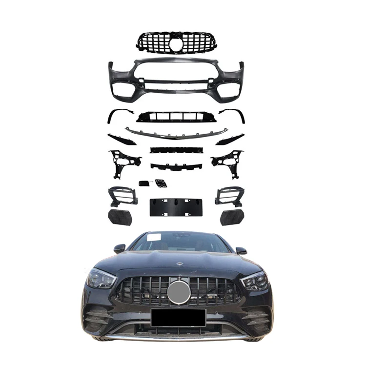 

W213 Old Upgrade New E63 Amg Body Kits For Mercedes Benz E Class Front Rear Bumper Bodykit With Grille And Tail Lip
