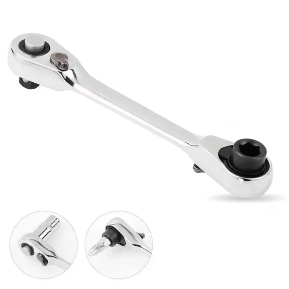 Description Picture 3 of item1/4 Inch Dual Head Quick Socket Portable Wrench,Wrench Screwdriver Hex Torque Wrenches Set 2-in-1 Ratchet