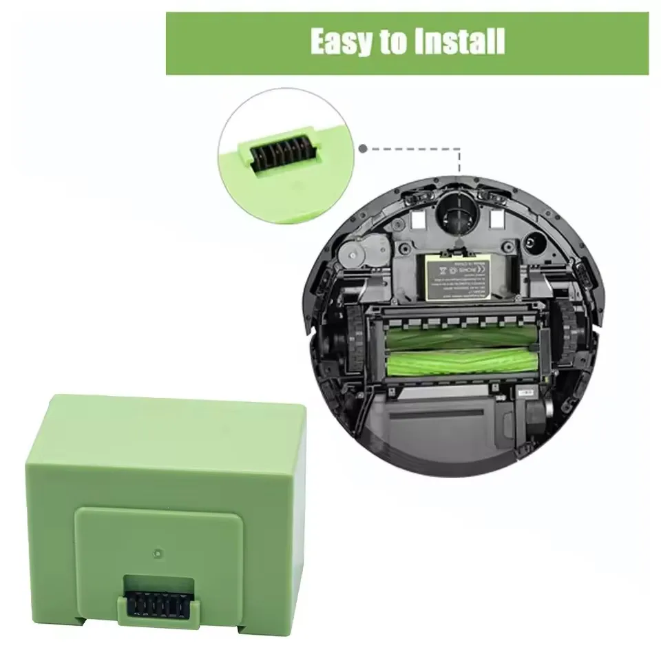 i7 14.4V 12800mAh i7 Battery Replacement for iRobot Roomba e and i Series i7+ e5 7150 7550 i3 3150 i3+ 3550 i4 4150 i4+ 4624864