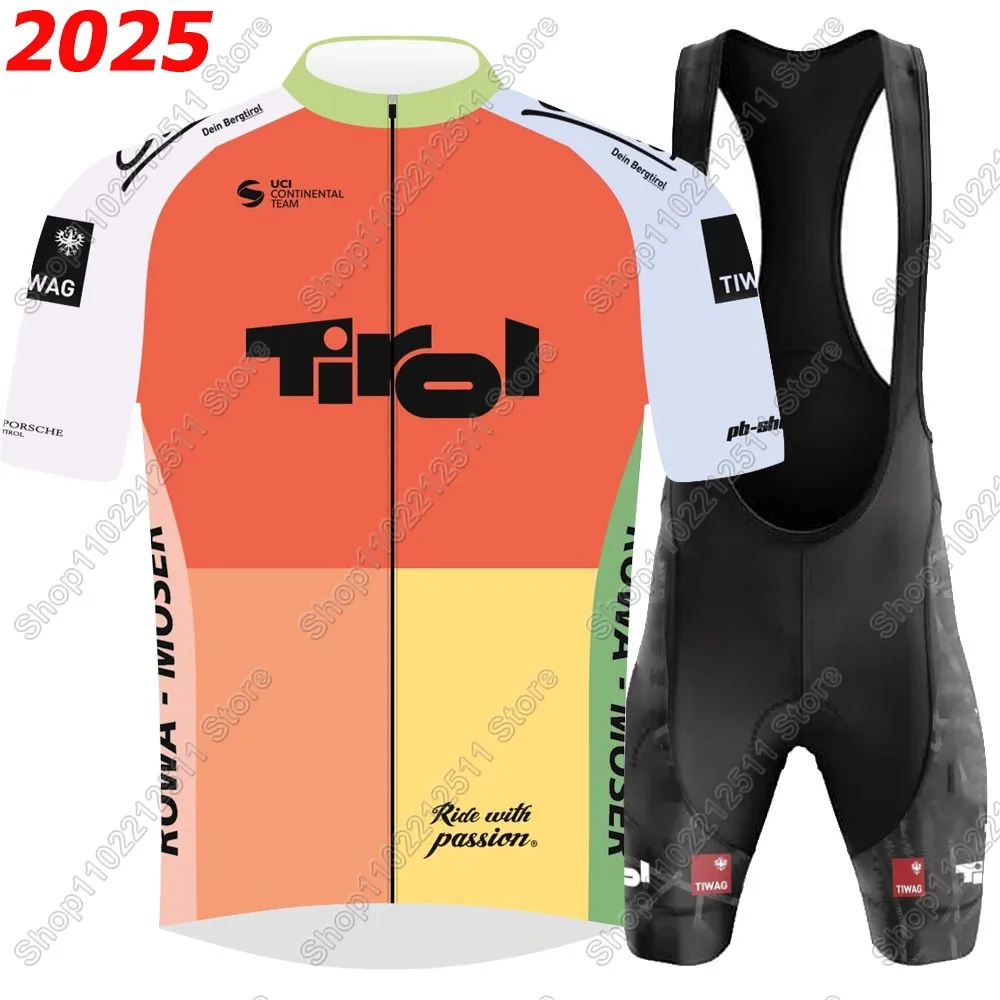 Tirol Team Cycling Jersey Set Mens Austria Clothing Road Bike Suit Mountain Bicycle Shirt Bib Shorts MTB Ropa Maillot