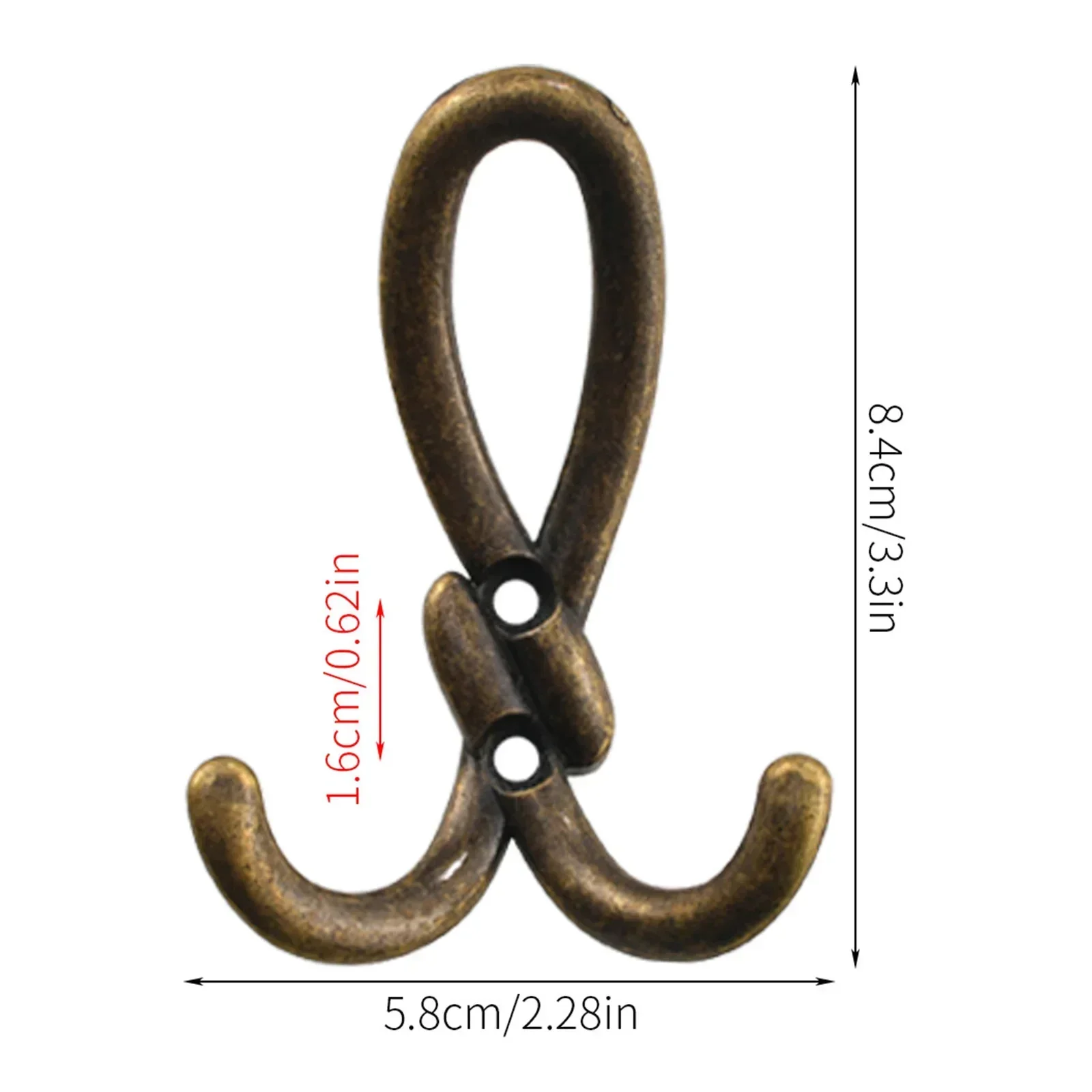 Cloth Hook Zinc Alloy Entrance Coat Hat Hook Bathroom Kitchen Single Ancient Cloth For Bedroom Cupboard Hardware