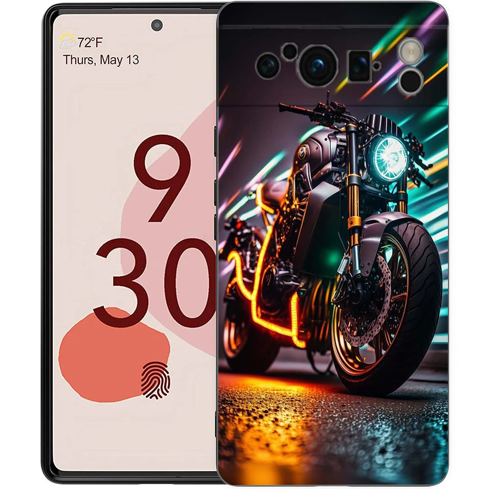 Shockproof Silicone Motorcycle Phone Case Cover - Durable Soft Shell Protective Cover