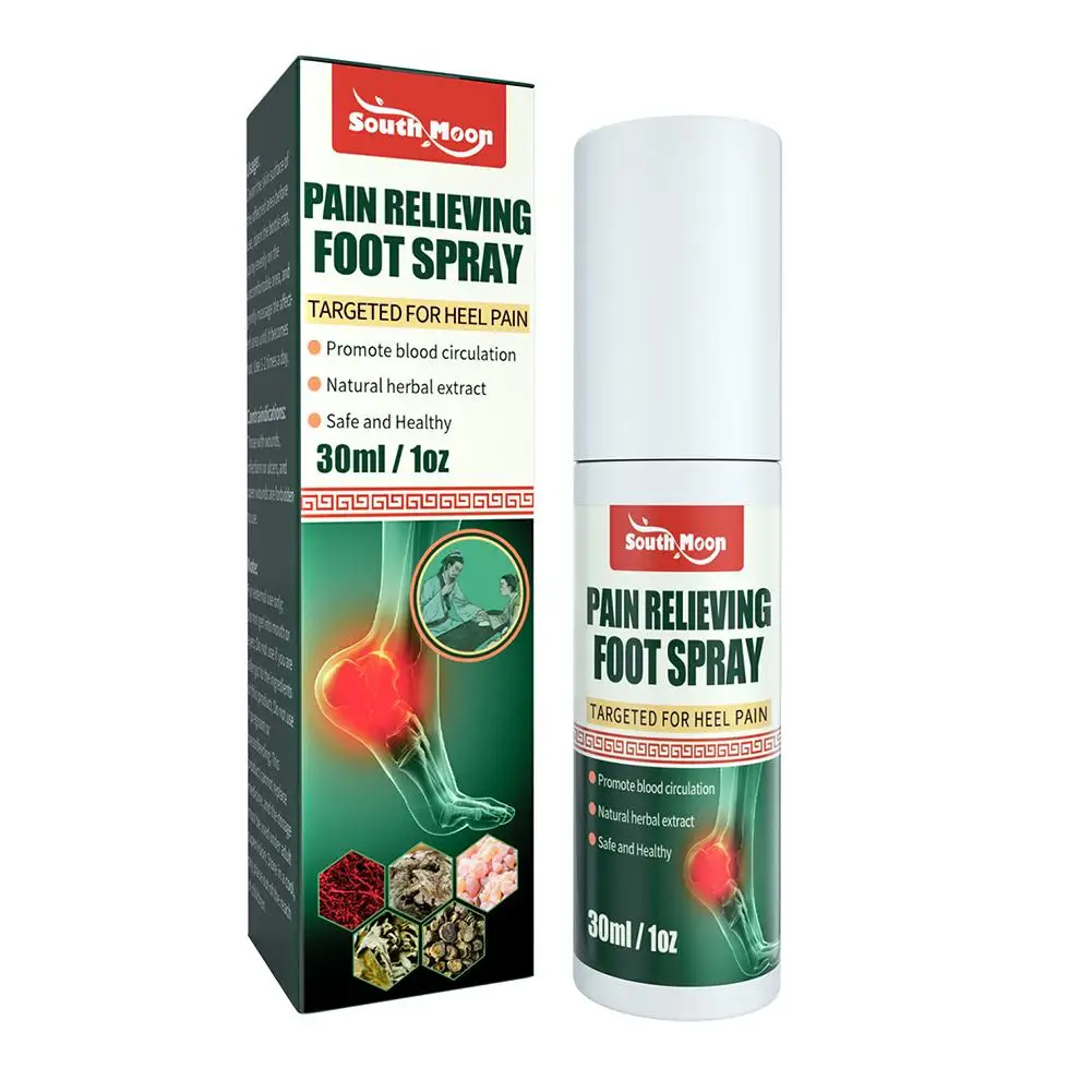 Heel Pain Relief Spray Effectly Treat Long Heel Spurs Foot Achilles Tendon Bone Tendonitis Pain Muscle Joint Treatment Spray