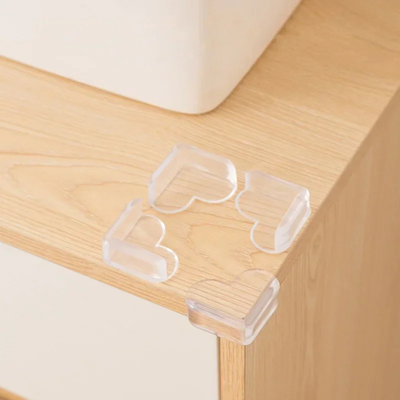 4pcs of Soft Rubber Protection for Children and Infants Table Corner Protection for Children Collision