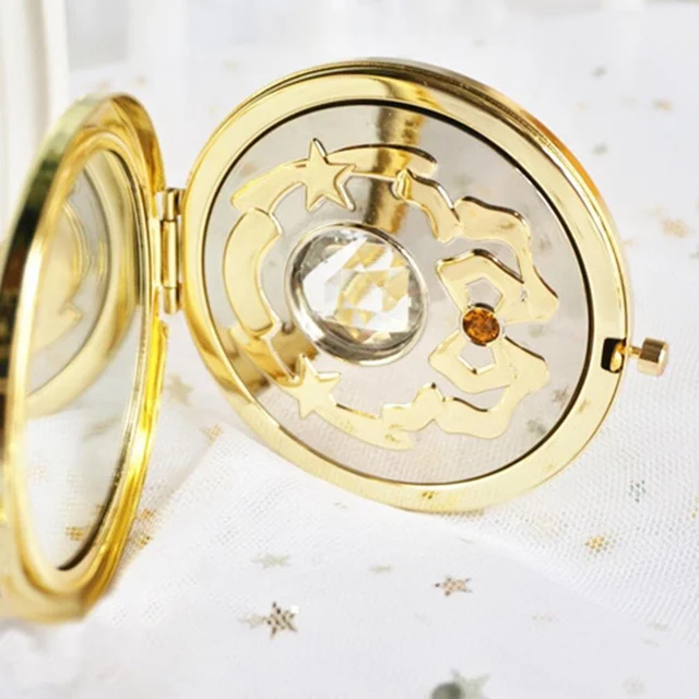 Miroir de maquillage Anime miroir de maquillage Anime étoile cristal étoile maquillage cosmétique miroir plié accessoire de Cosplay miroir plié miroir de maquillage 3